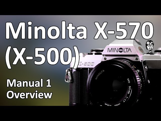 Minolta X-570 Video Manual 1 of 2: Overview - YouTube